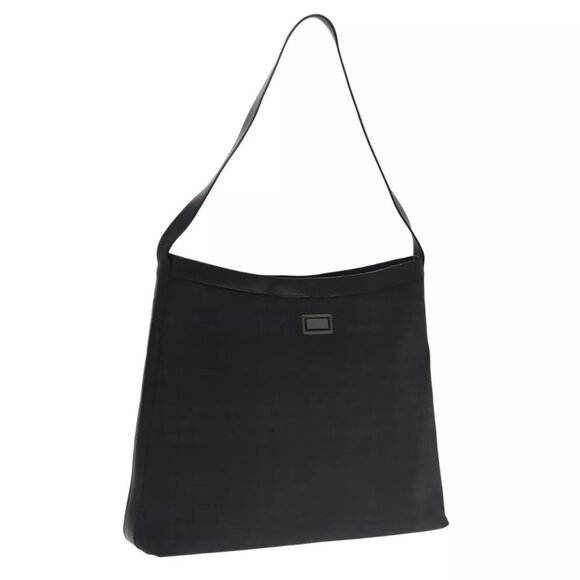 BURBERRY Nova Check Shoulder Bag PVC Black - Picture 1 of 16